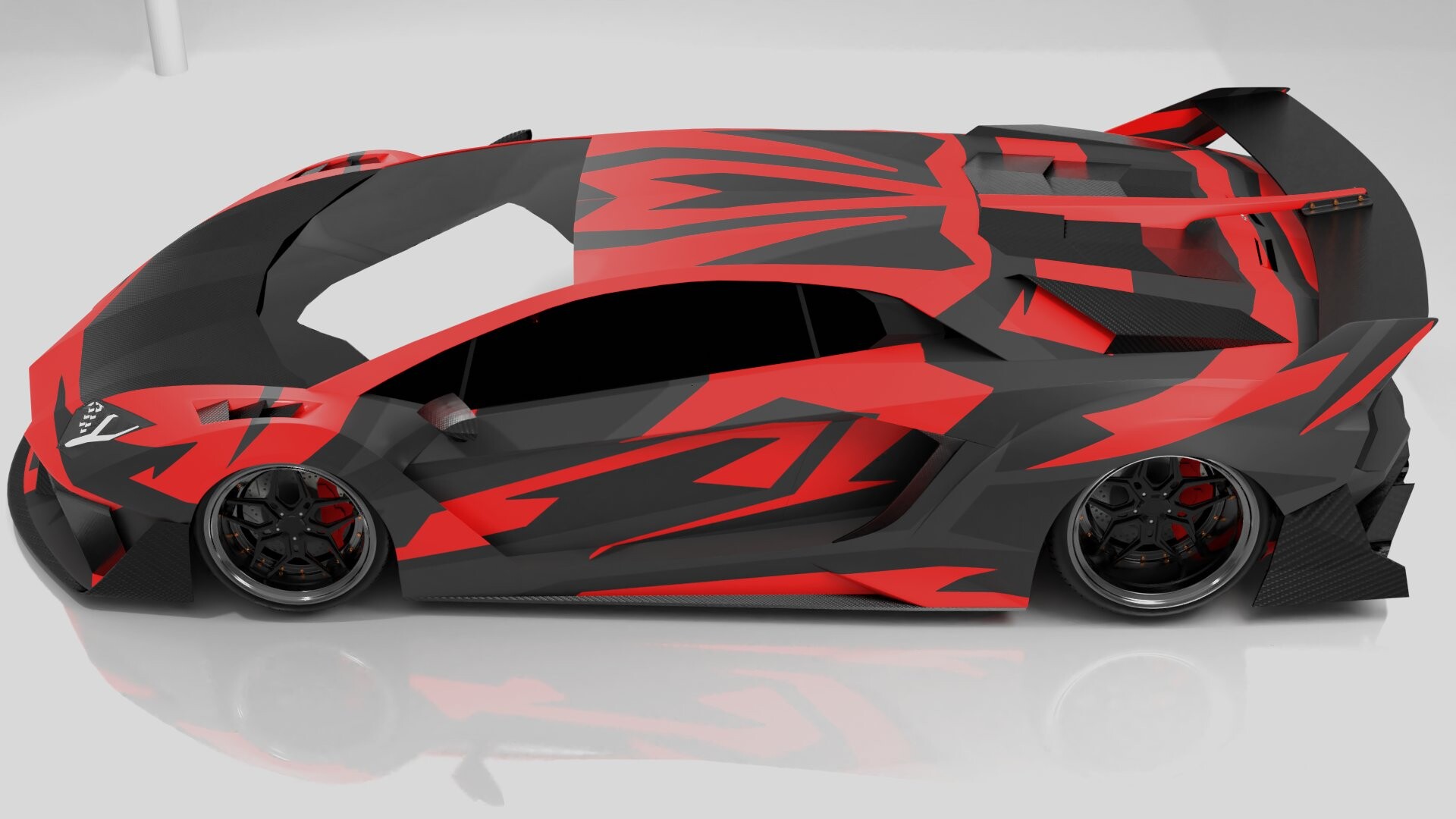 ArtStation - Liberty Walk Lamborghini Aventador GT Evo 3D Model With Custom  wrap