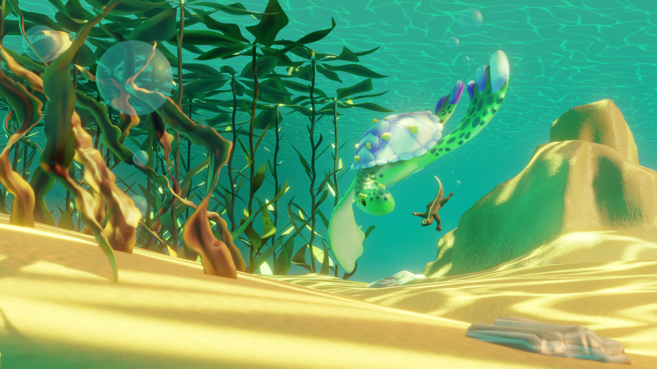 ArtStation - Turtle and Otter - Underwater 3D Scene