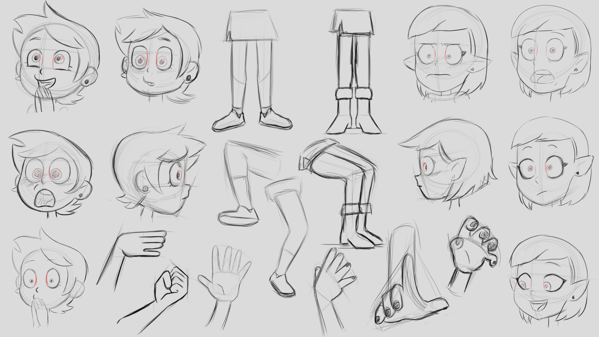 ArtStation - The Owl House Fan Art Character Design Practice