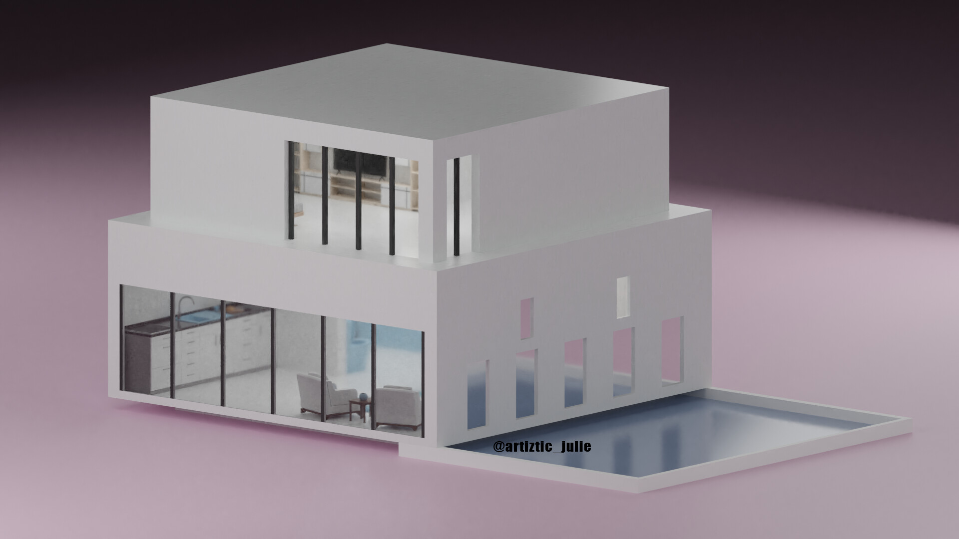 ArtStation White Aesthetic House