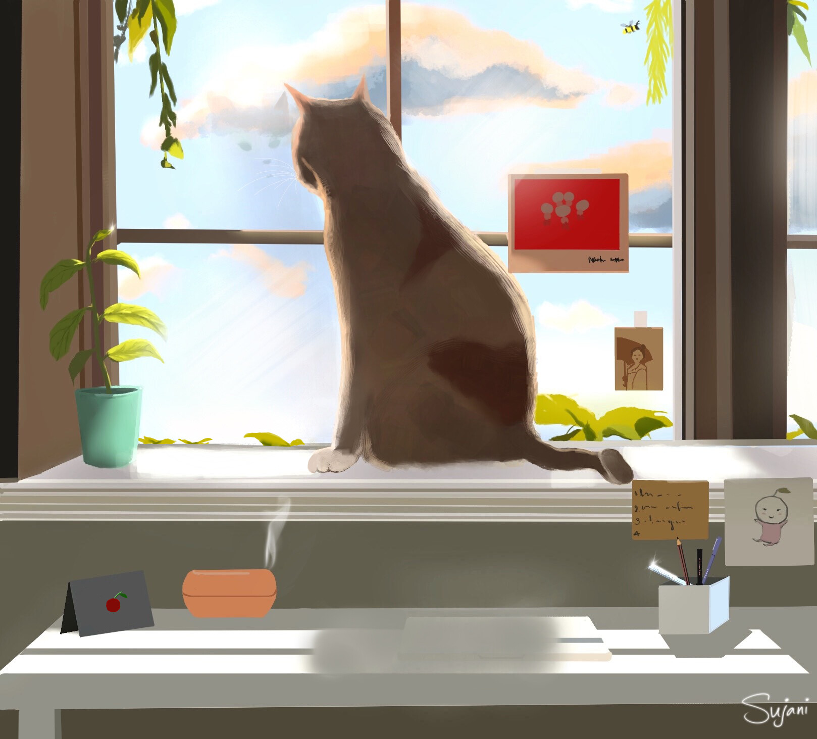 ArtStation - The Desk Cat