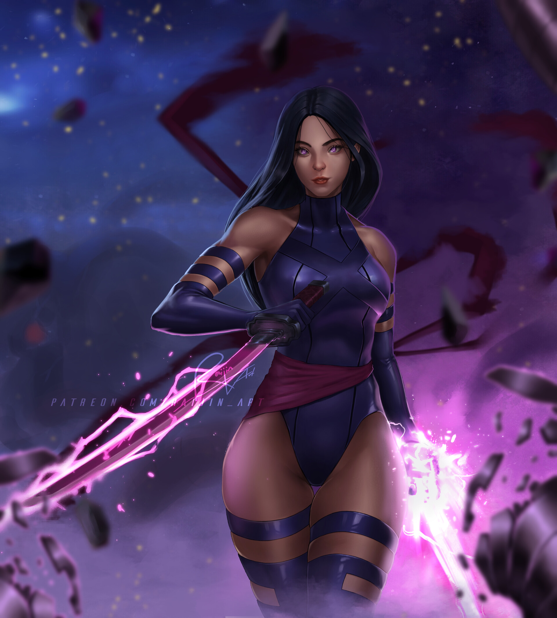 まとめ買いでお得 Raijin Art - Xmen - Psylocke イラスト