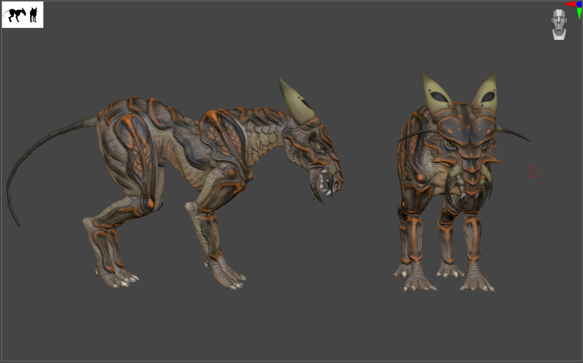 Luca Malisan - The Last Convoy (Desert World) - Jackal/insect creature