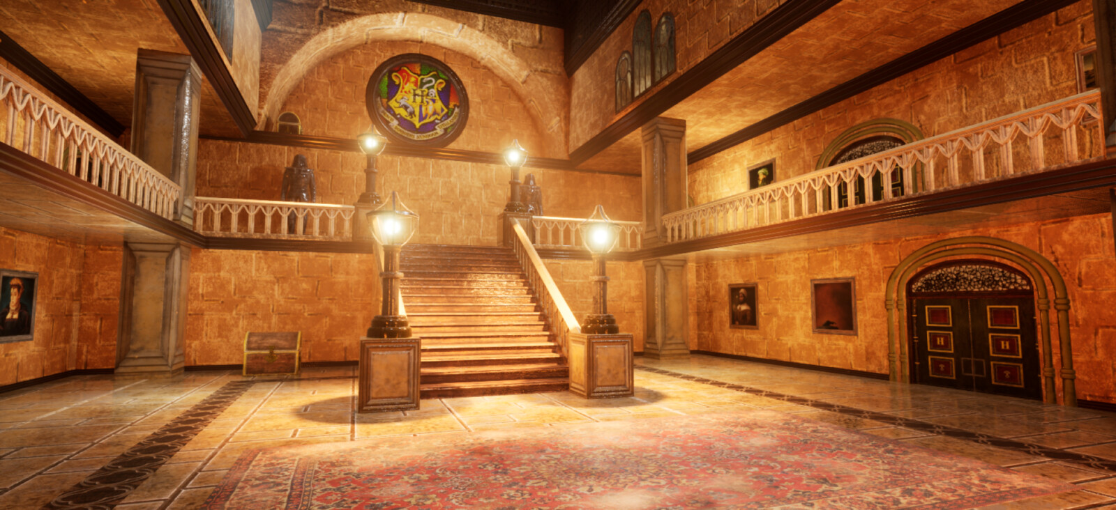Hogwarts' entrance hall.