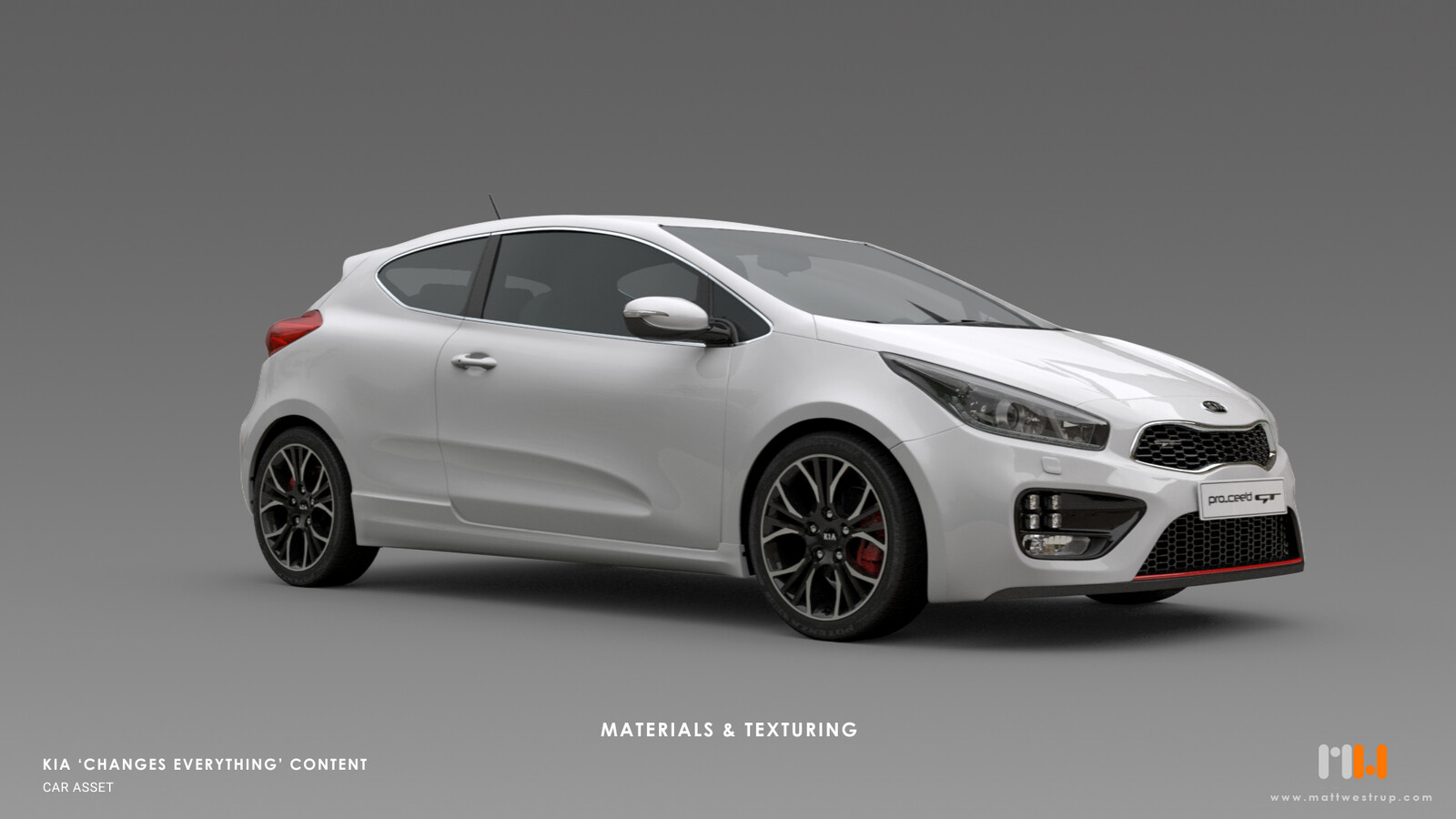 Role: Texturing / Materials only
(Car is client's CAD model with modified geometry)