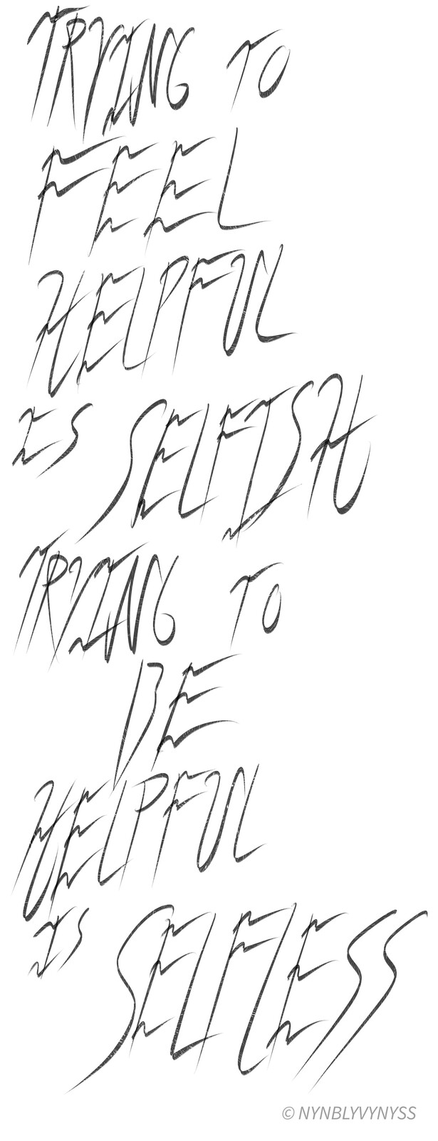 Selfishness of Help