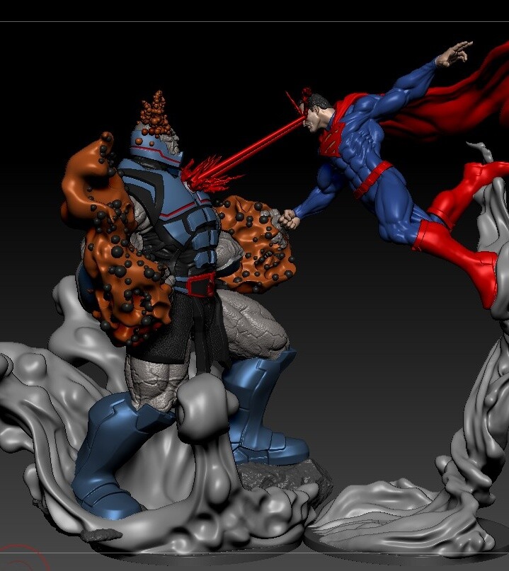 ArtStation - Darkseid Vs Superman Fanart by CG Pyro from DC Comics