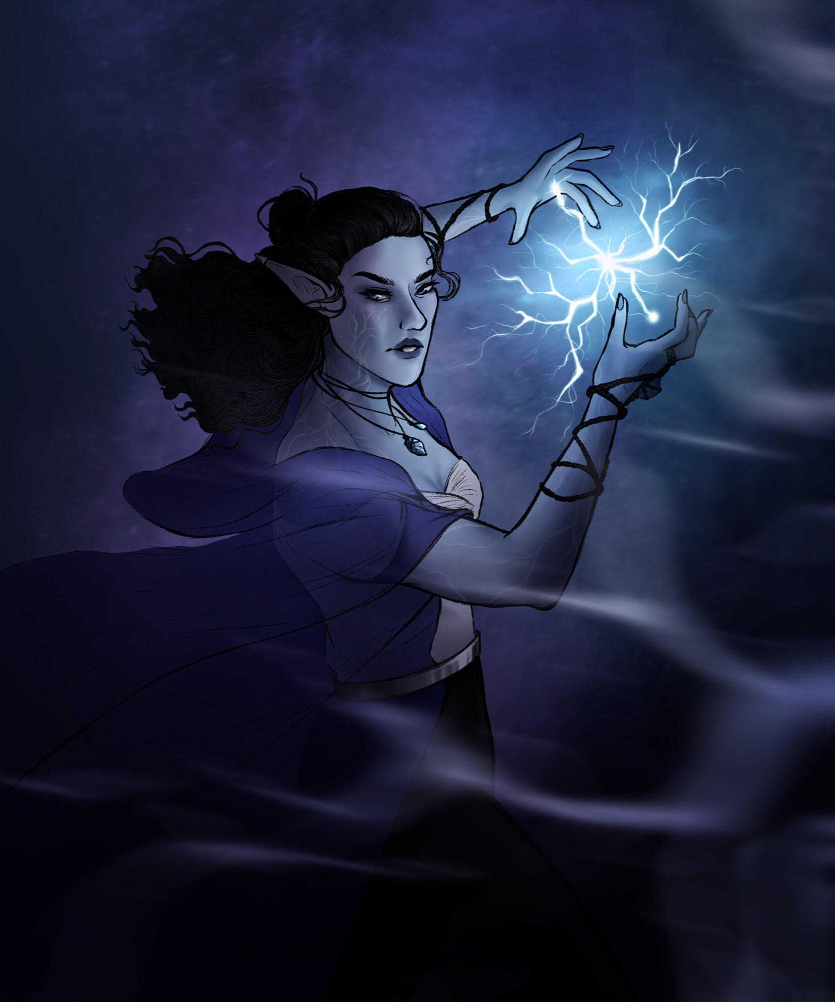 ArtStation Wild magic sorcerer ⚡️