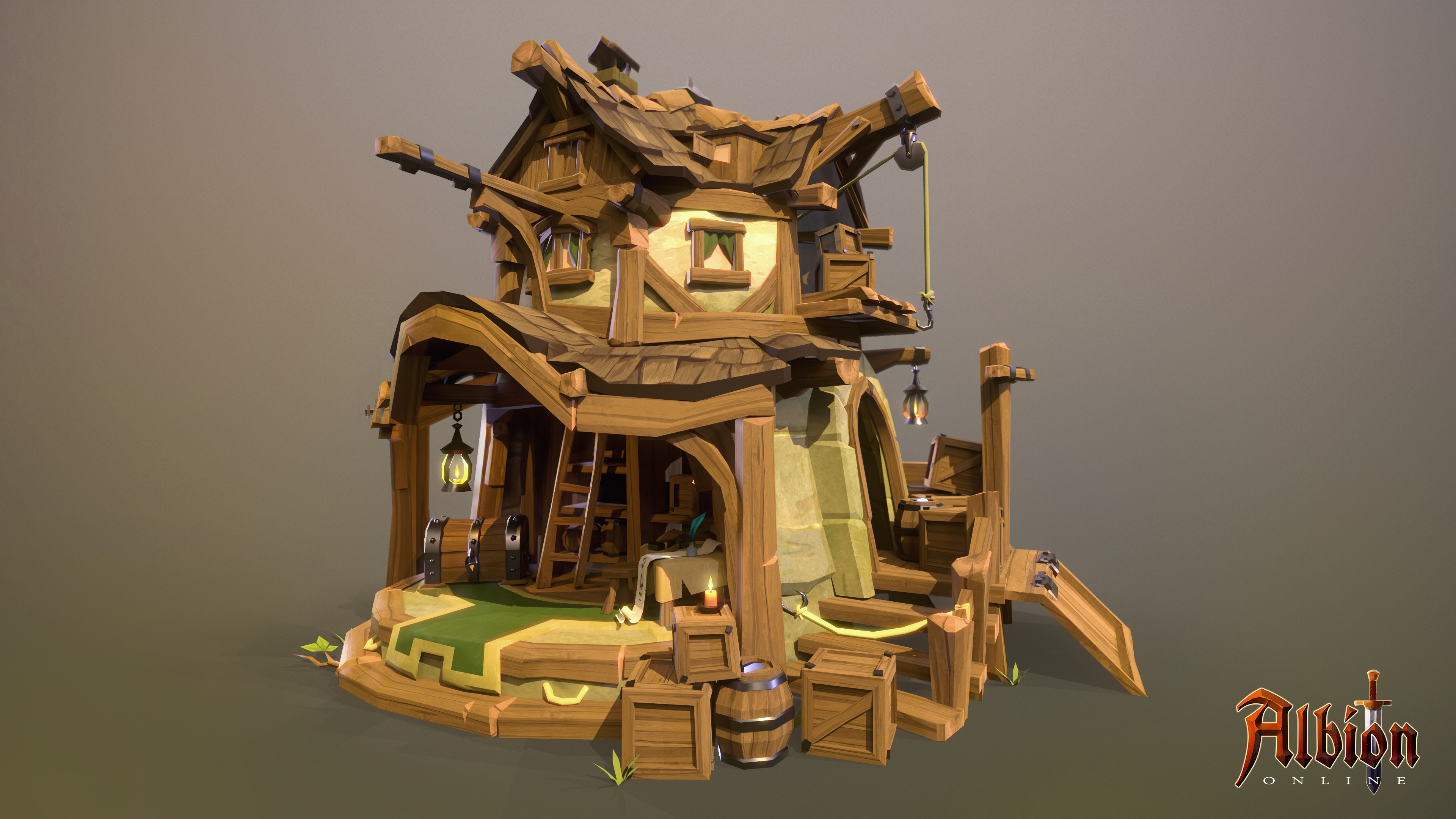 ArtStation - Albion Online : Mountain 3d Building and Props