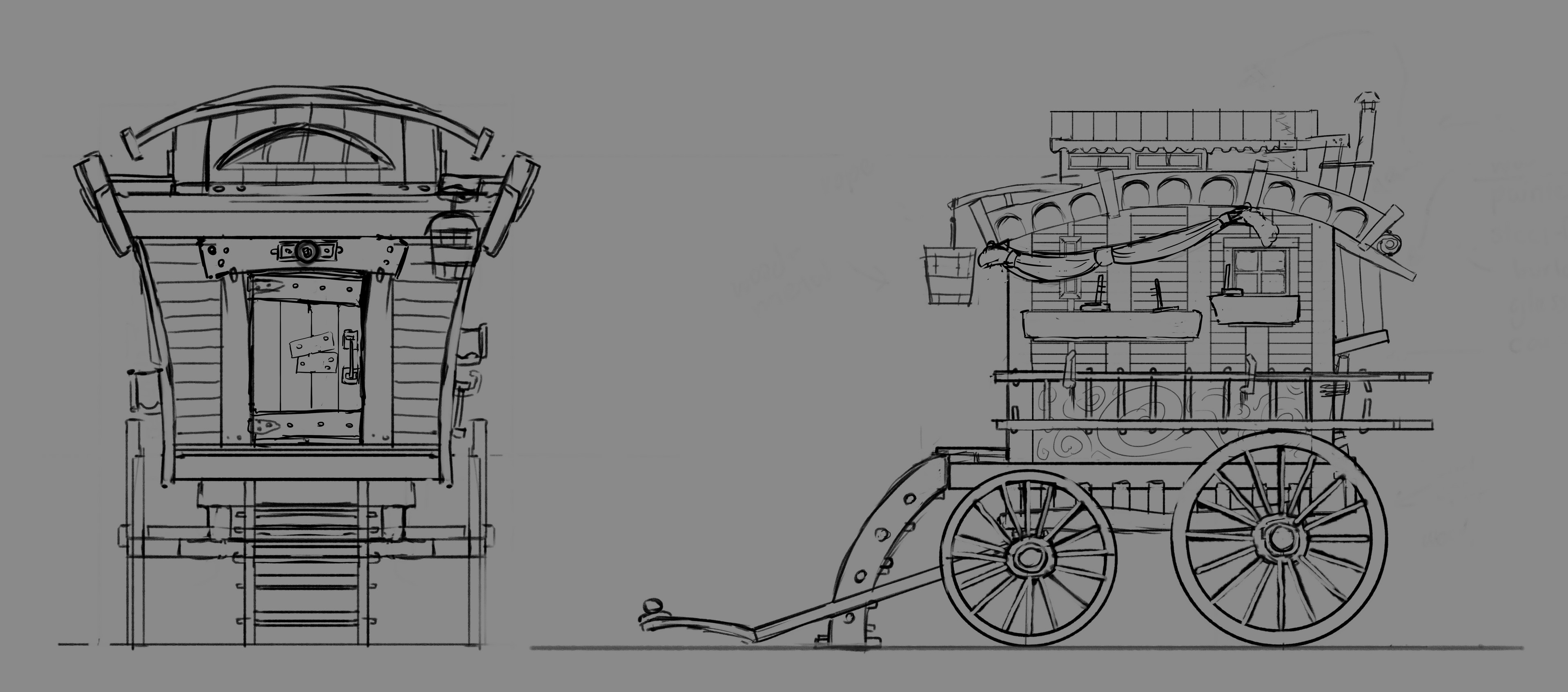 Concept Sketch for the Caravan.
