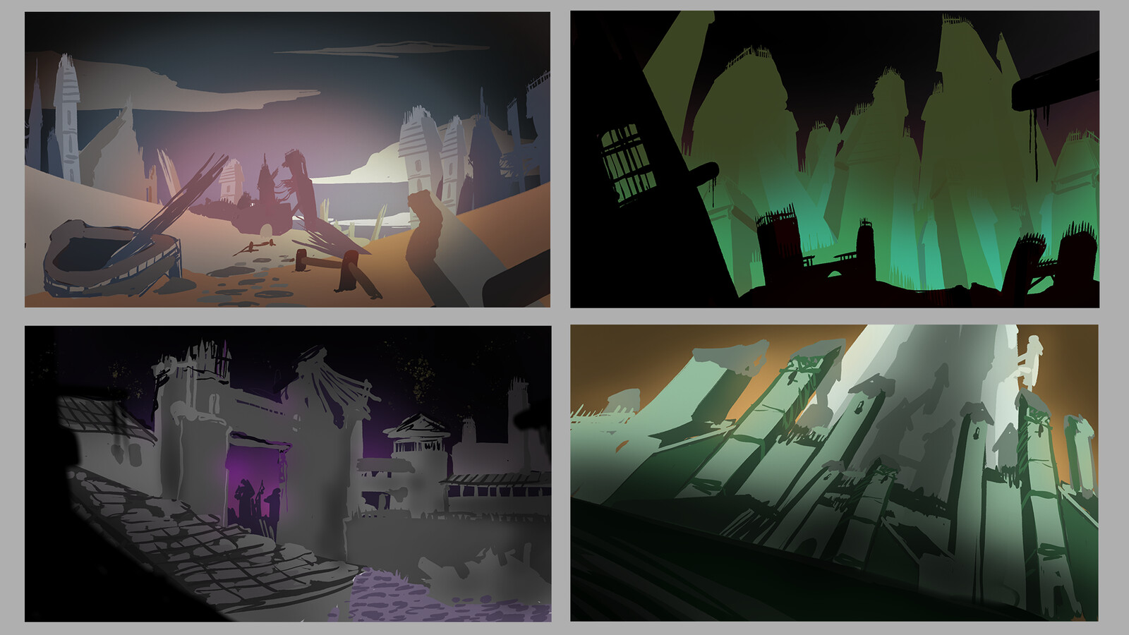 Speedpaints for the setting concept package.