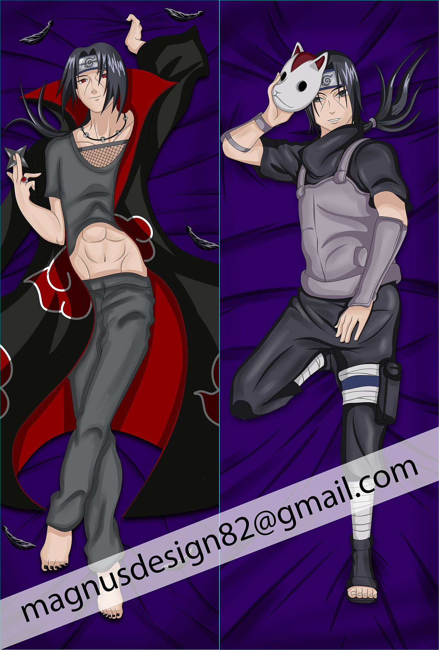 ArtStation Dakimakura ITACHI UCHIHA