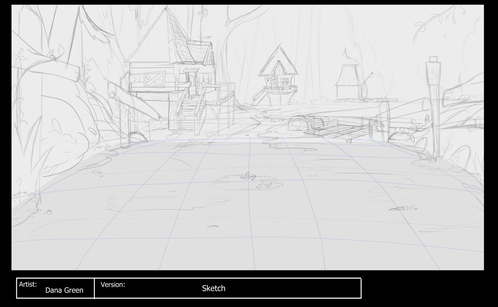 Rough Design Pencil Sketch