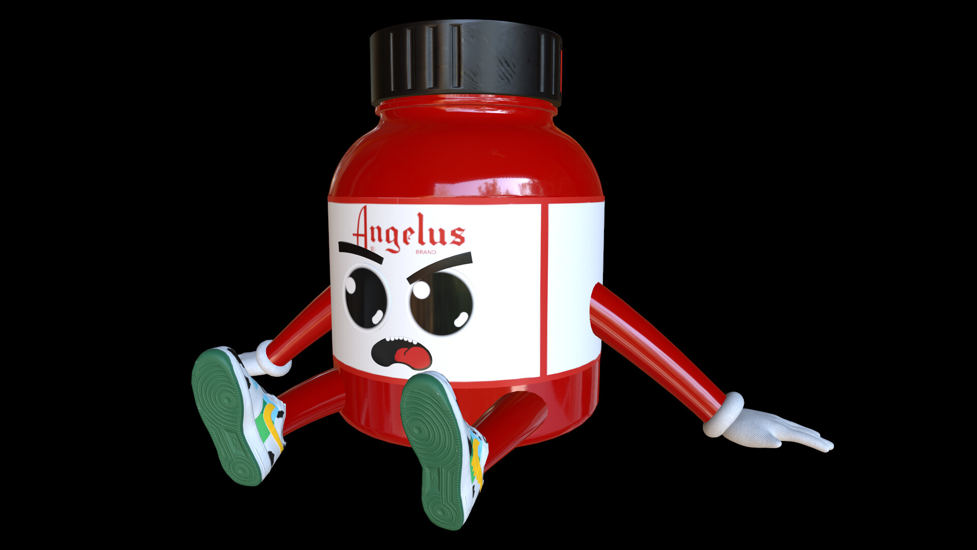 angelus paint on plastic