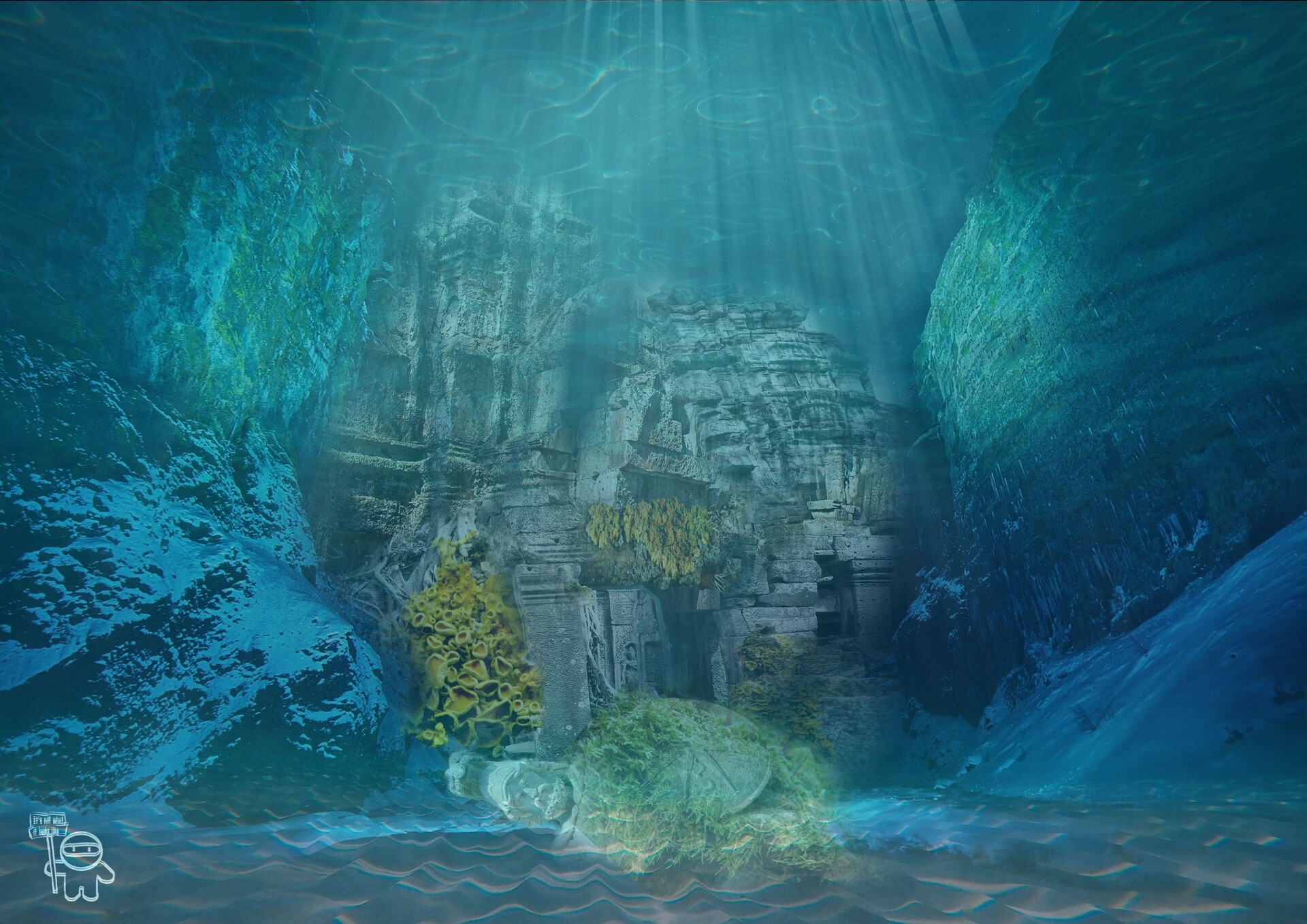 ArtStation Underwater Temple