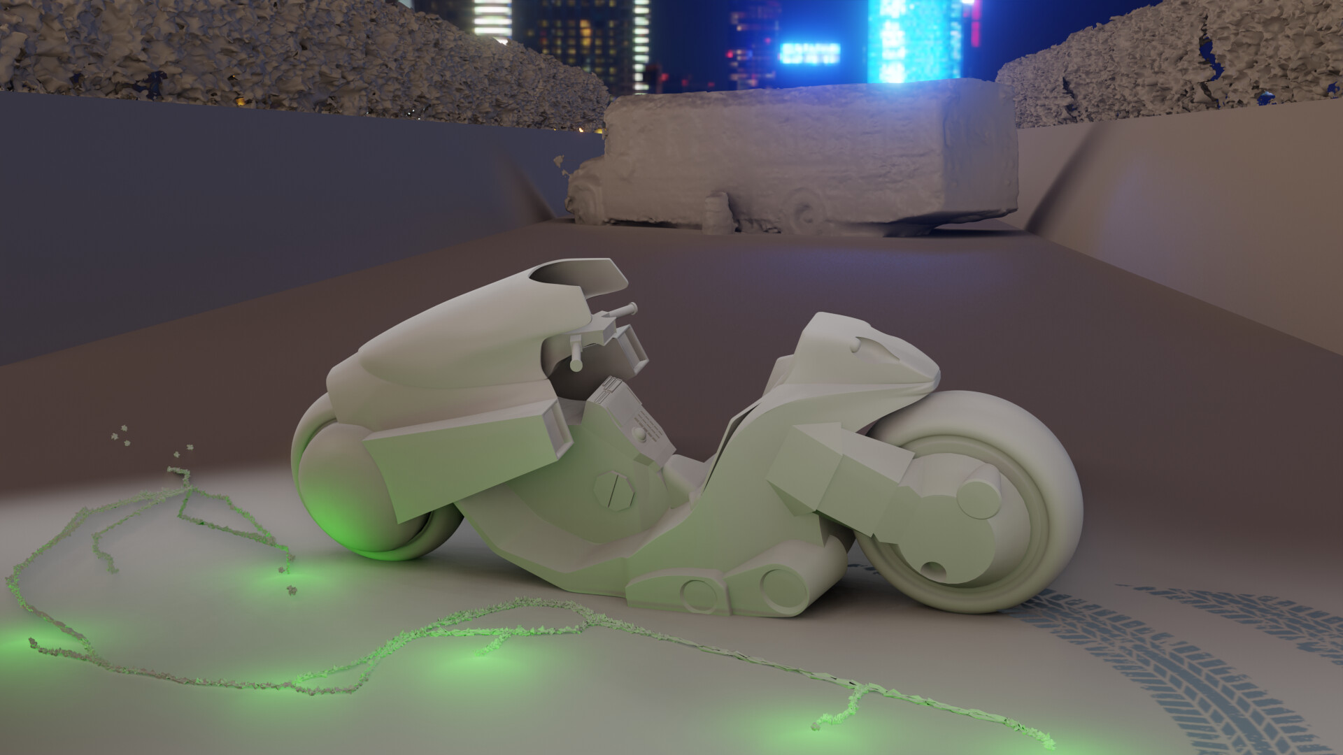 ArtStation Kanye West Akira Bike Slide