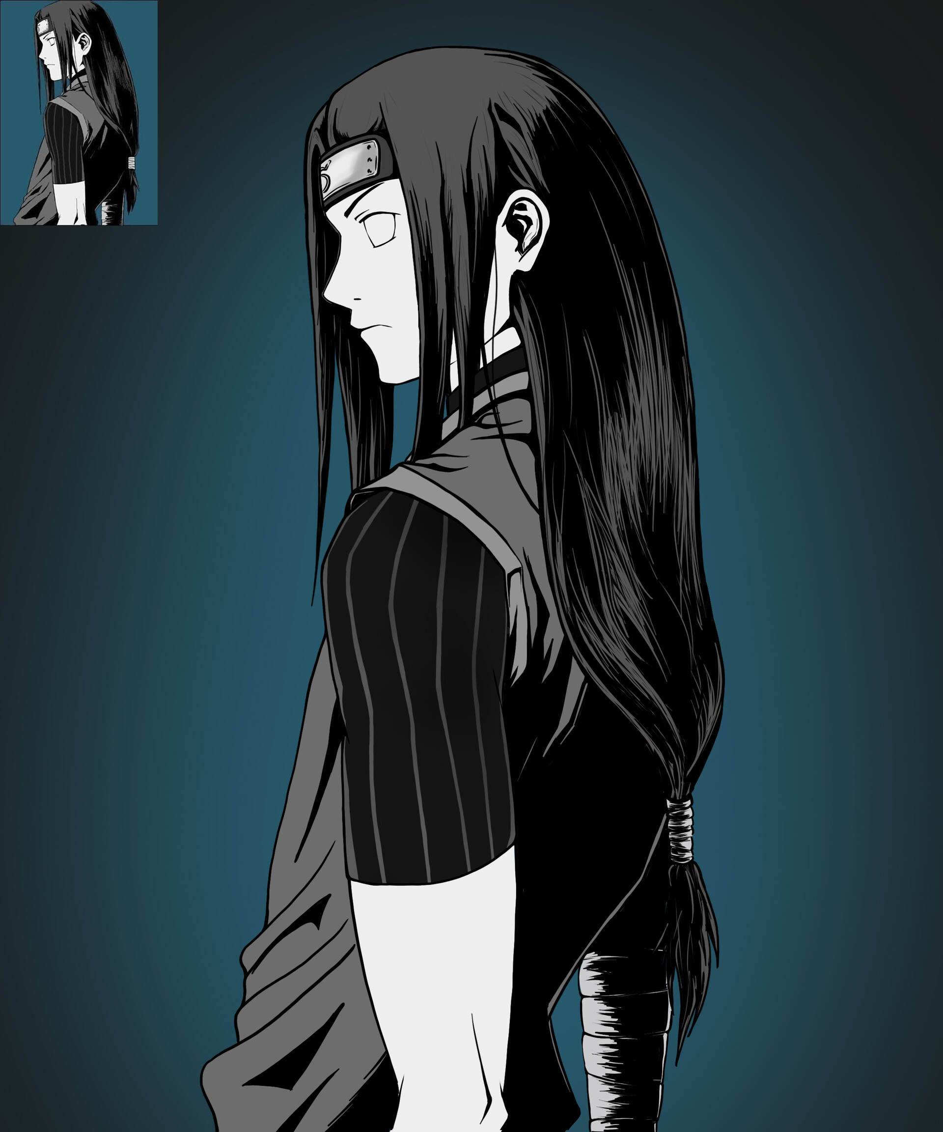 Artstation Neji Hyuga Victor Hell