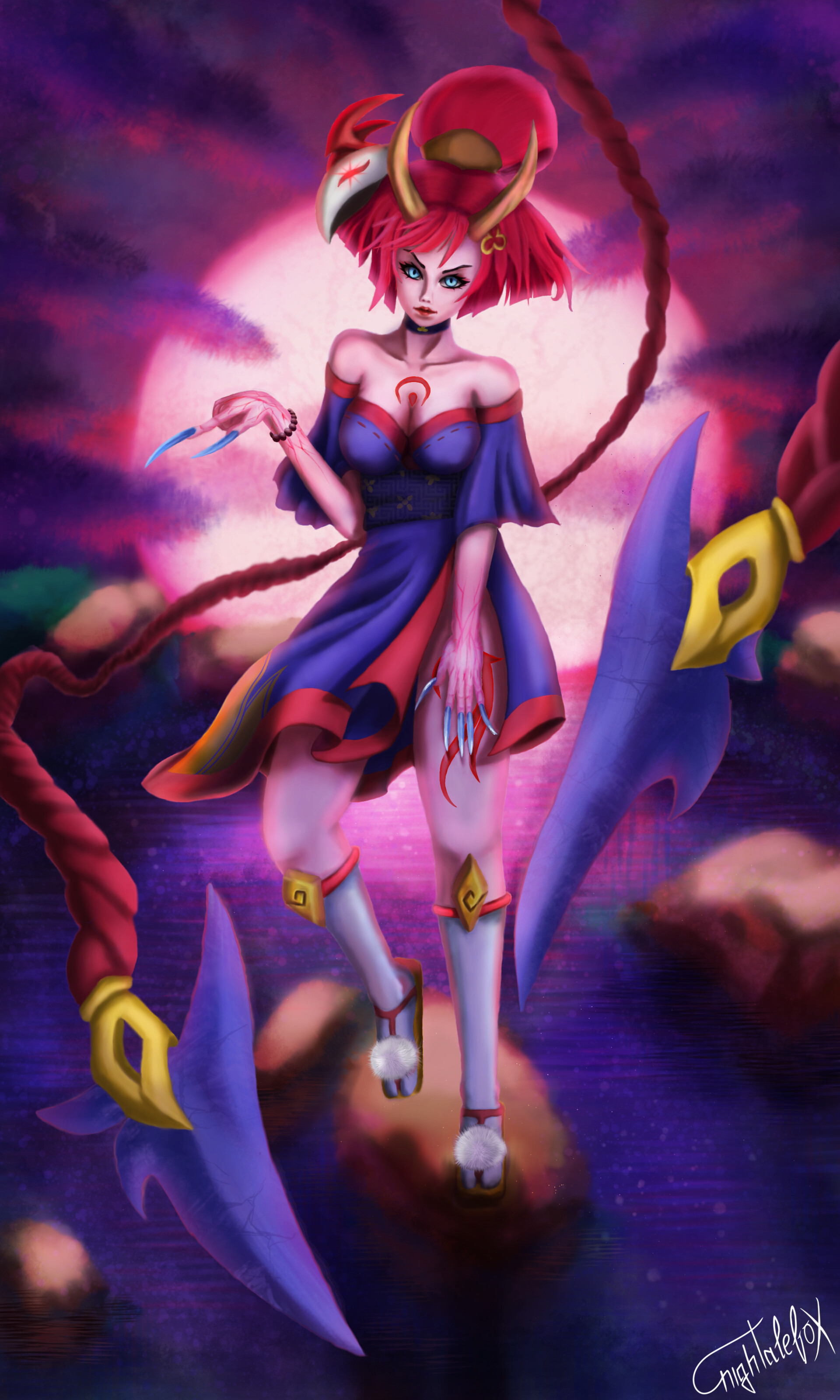 ArtStation Blood Moon Evelynn Fanart