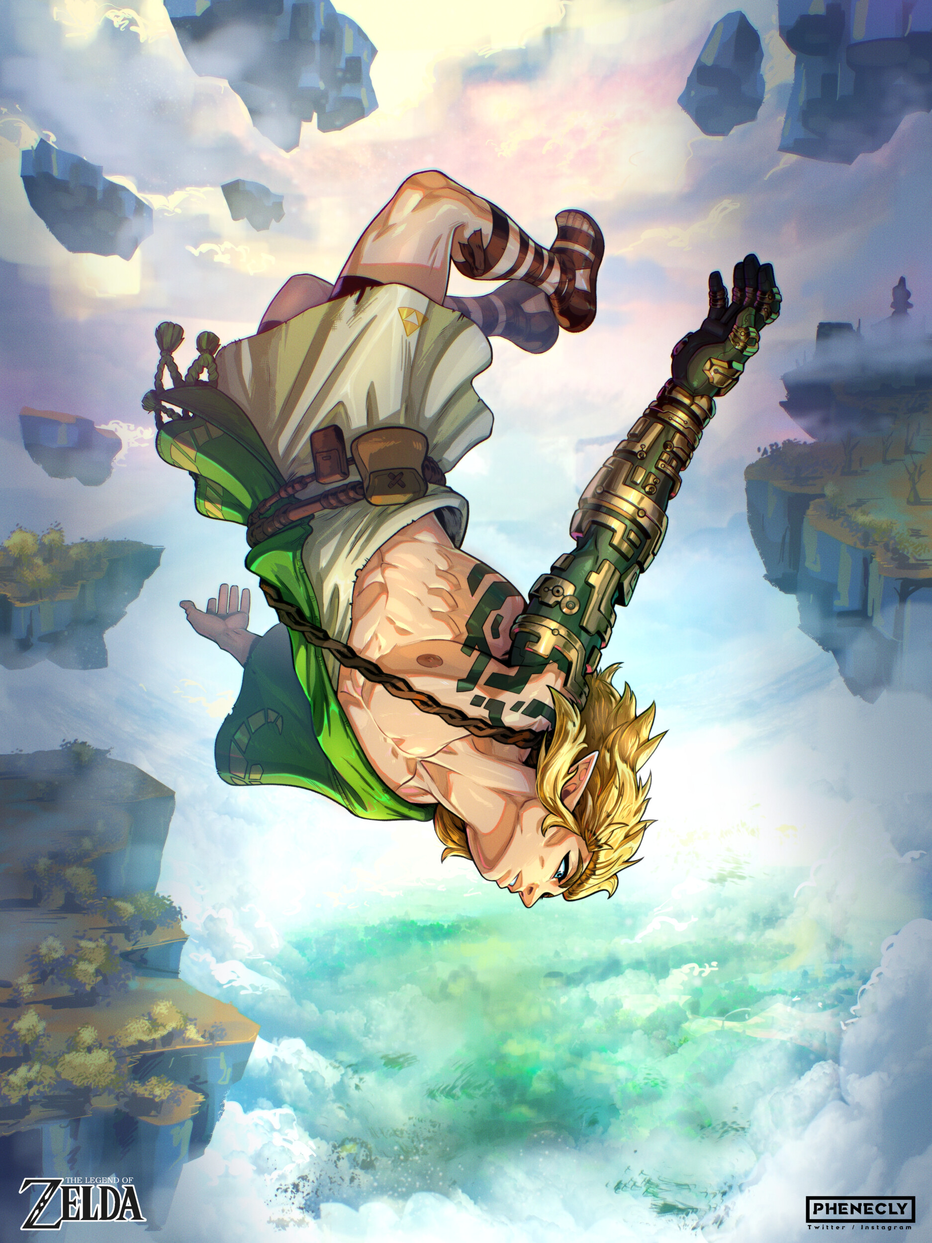 Link Fan Art Breath Of The Wild ArtStation 3D Anime Link (The