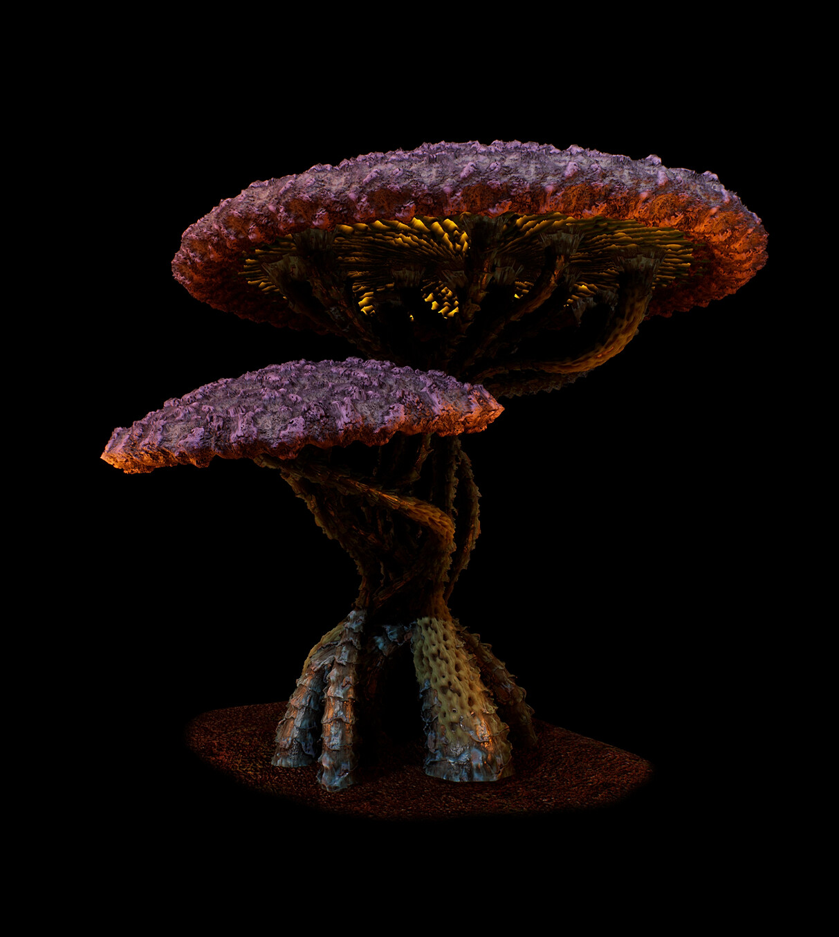 Created Assets 1/3
(distance based tessellation + displacement ) 