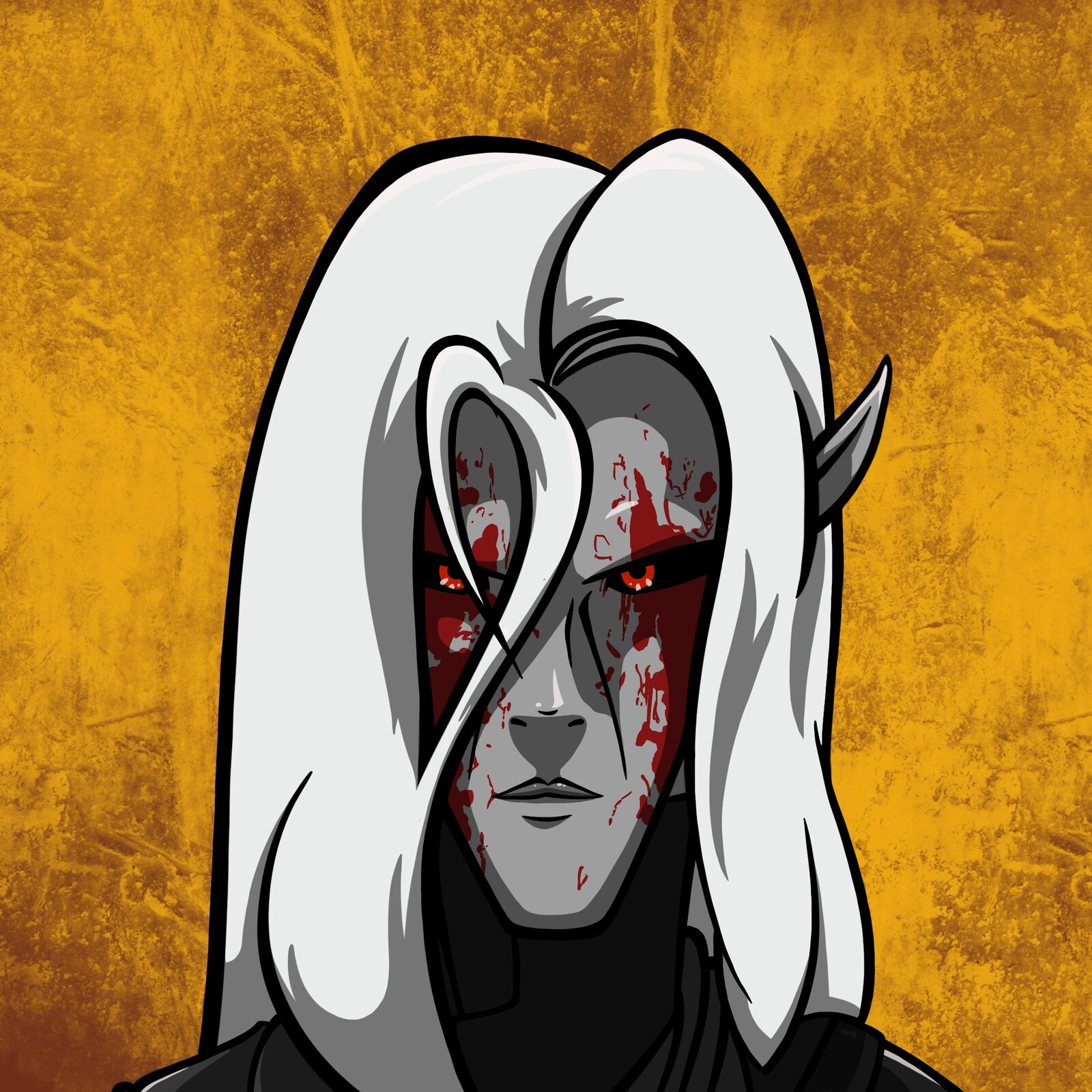 Valar Ag'Drayir, elfe noir assassin (Zoom pour fiche)