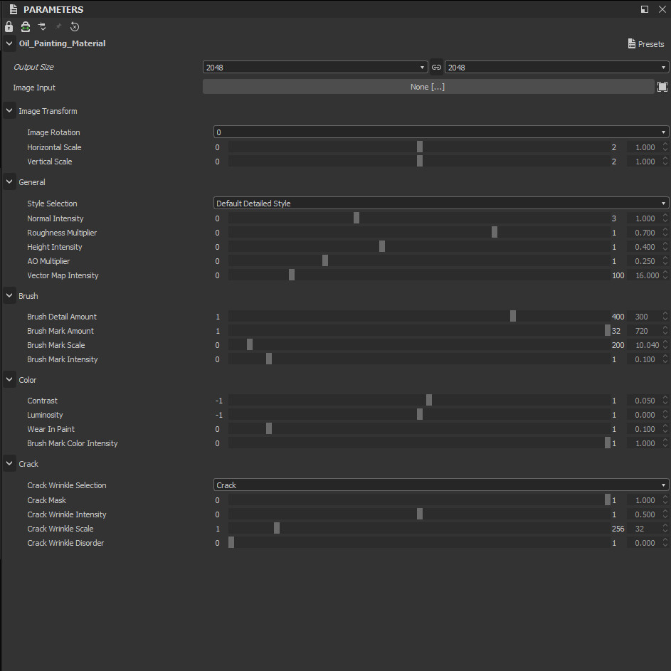 Default Style Parameters