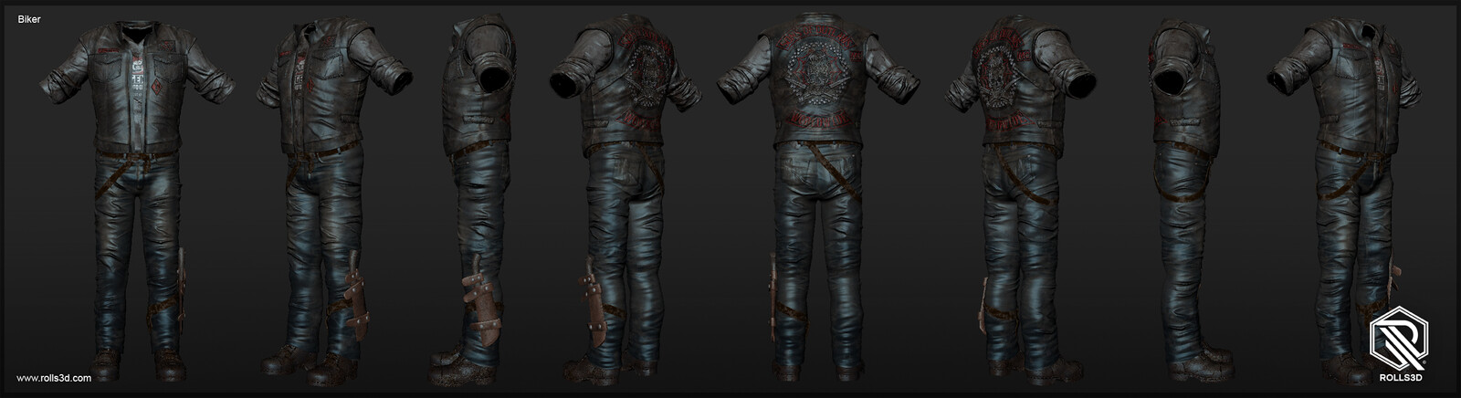 Biker 3D Character