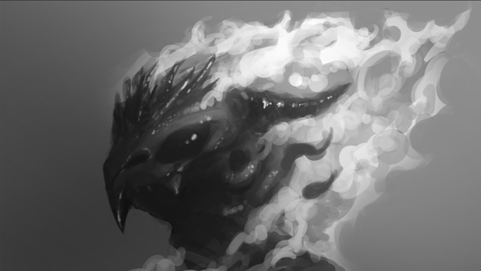 Greyscale painting