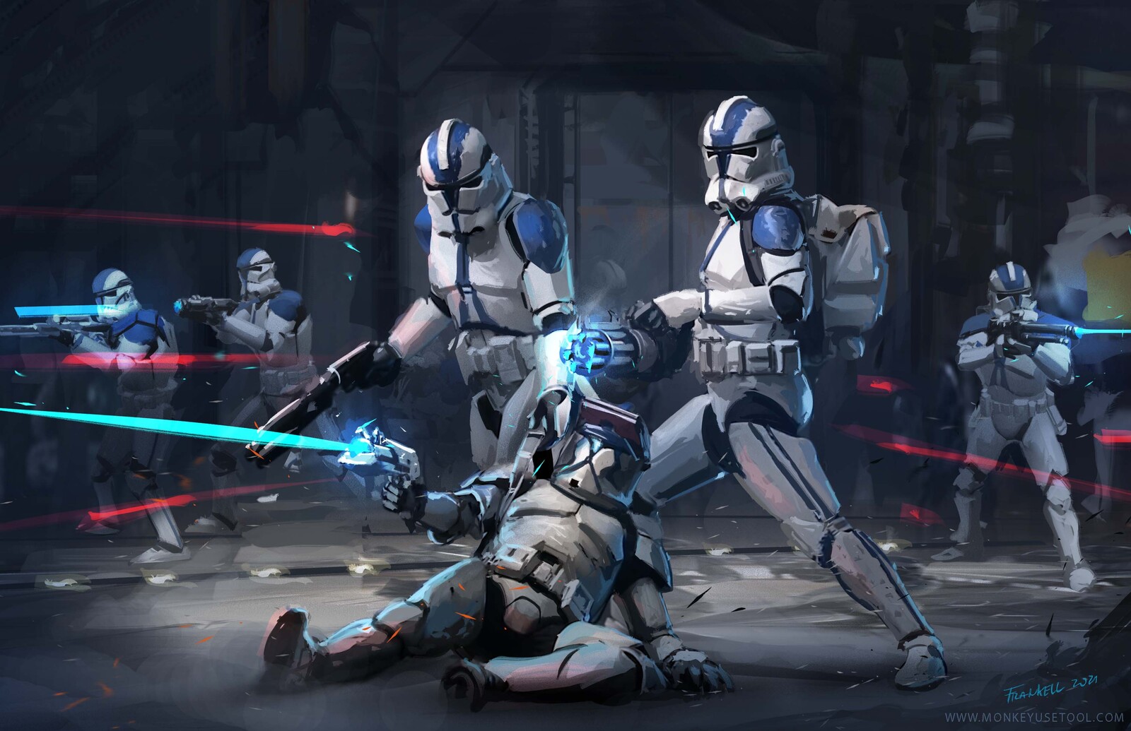 ArtStation - 501st Clone Troopers, Star Wars. FAN ART, Frankell Baramdyka