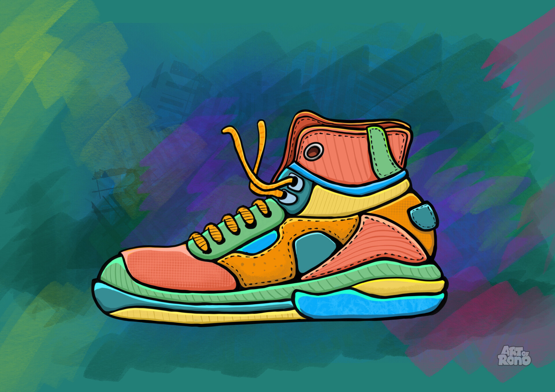 ArtStation - Sneaker Art Illustration