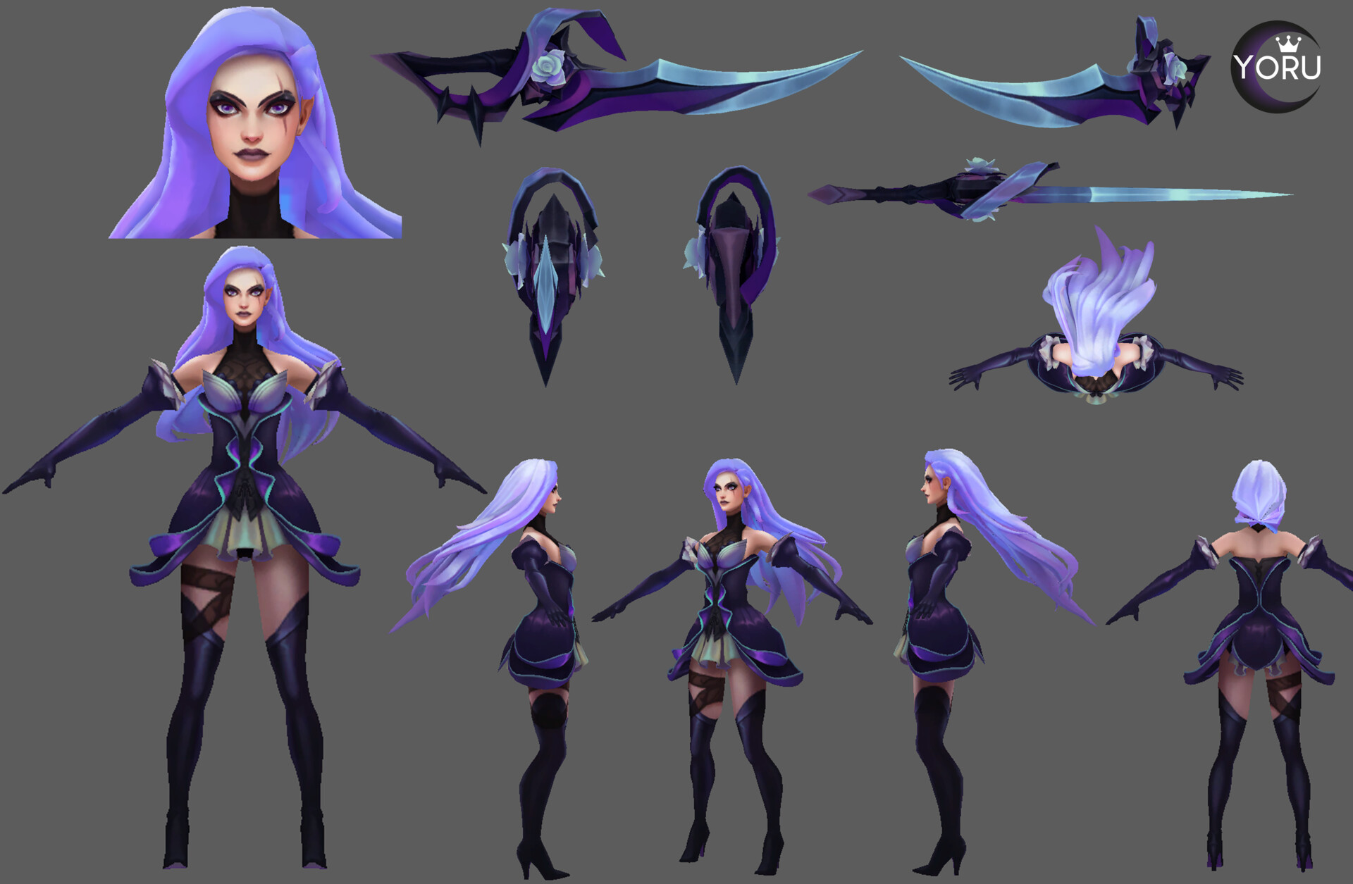 ArtStation - Skin Design • Withered Rose Camille (League of Legends)