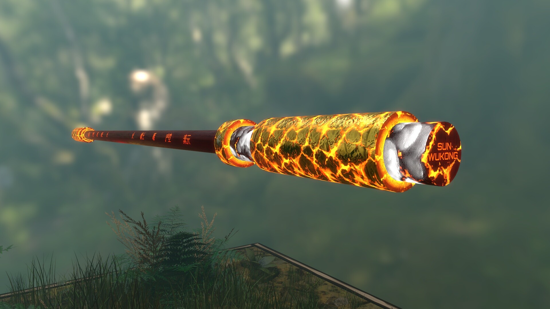 Artstation Monkey King Sun Wukong Bo Staff And Weapon Rack