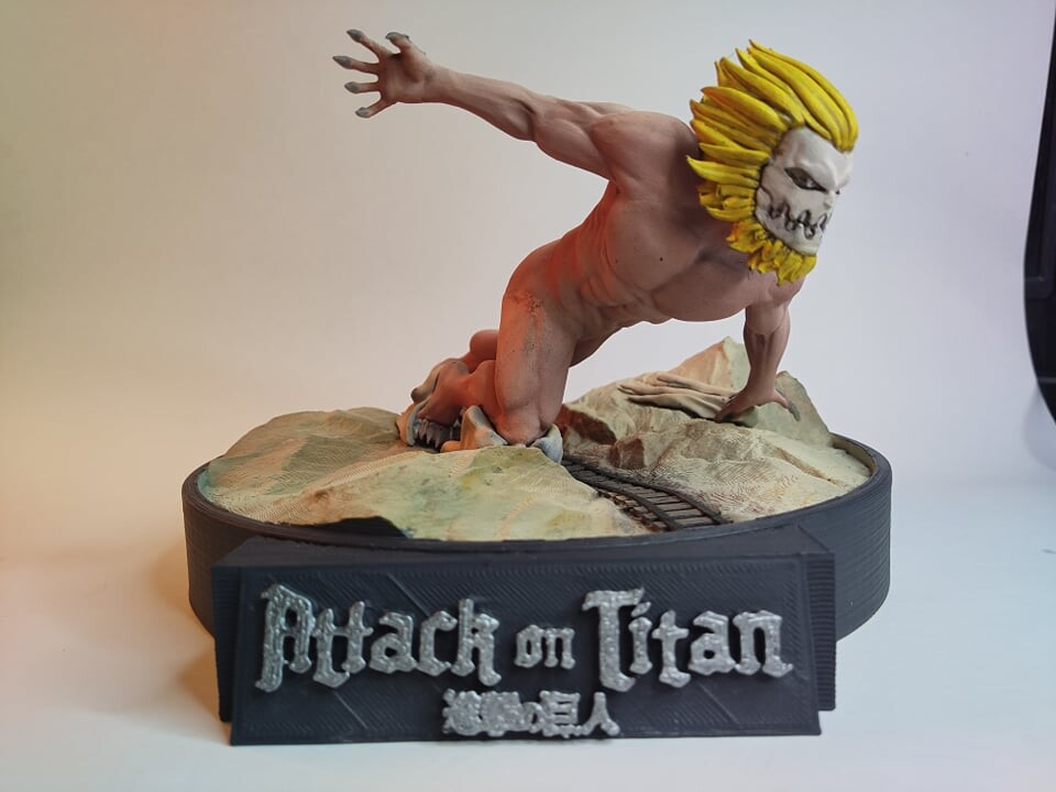 3D print Attack On Titans - Jaw Figurine 3D print model • made