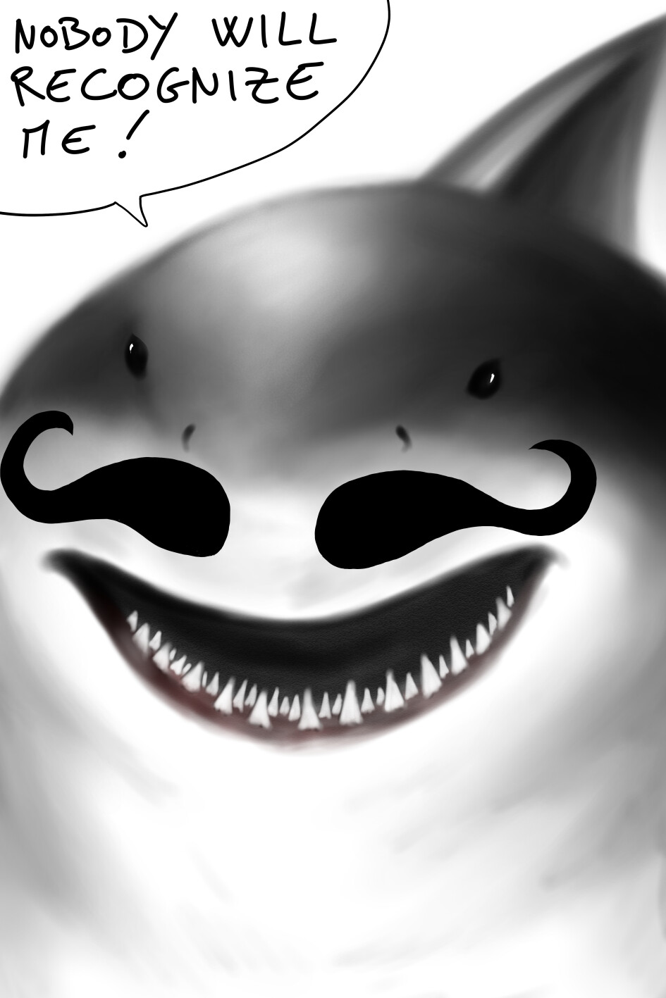 ArtStation King Shark Mustache