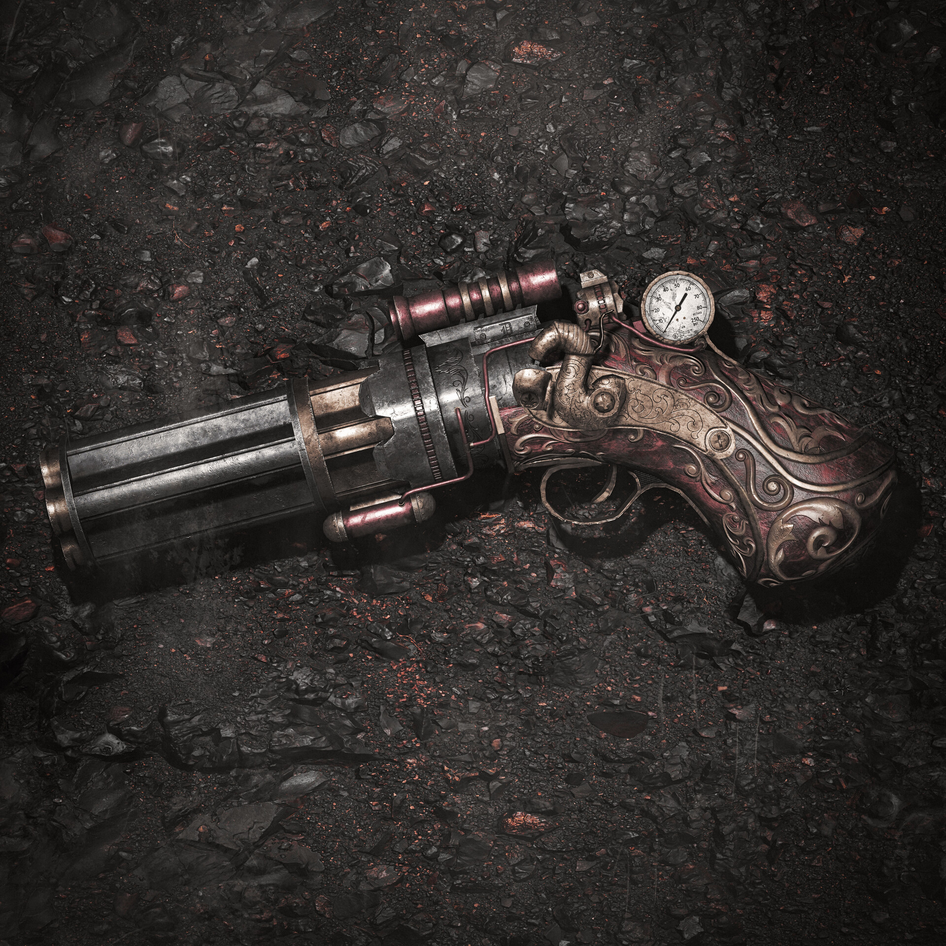 ArtStation - Nemesis Now Steampunk Pistol