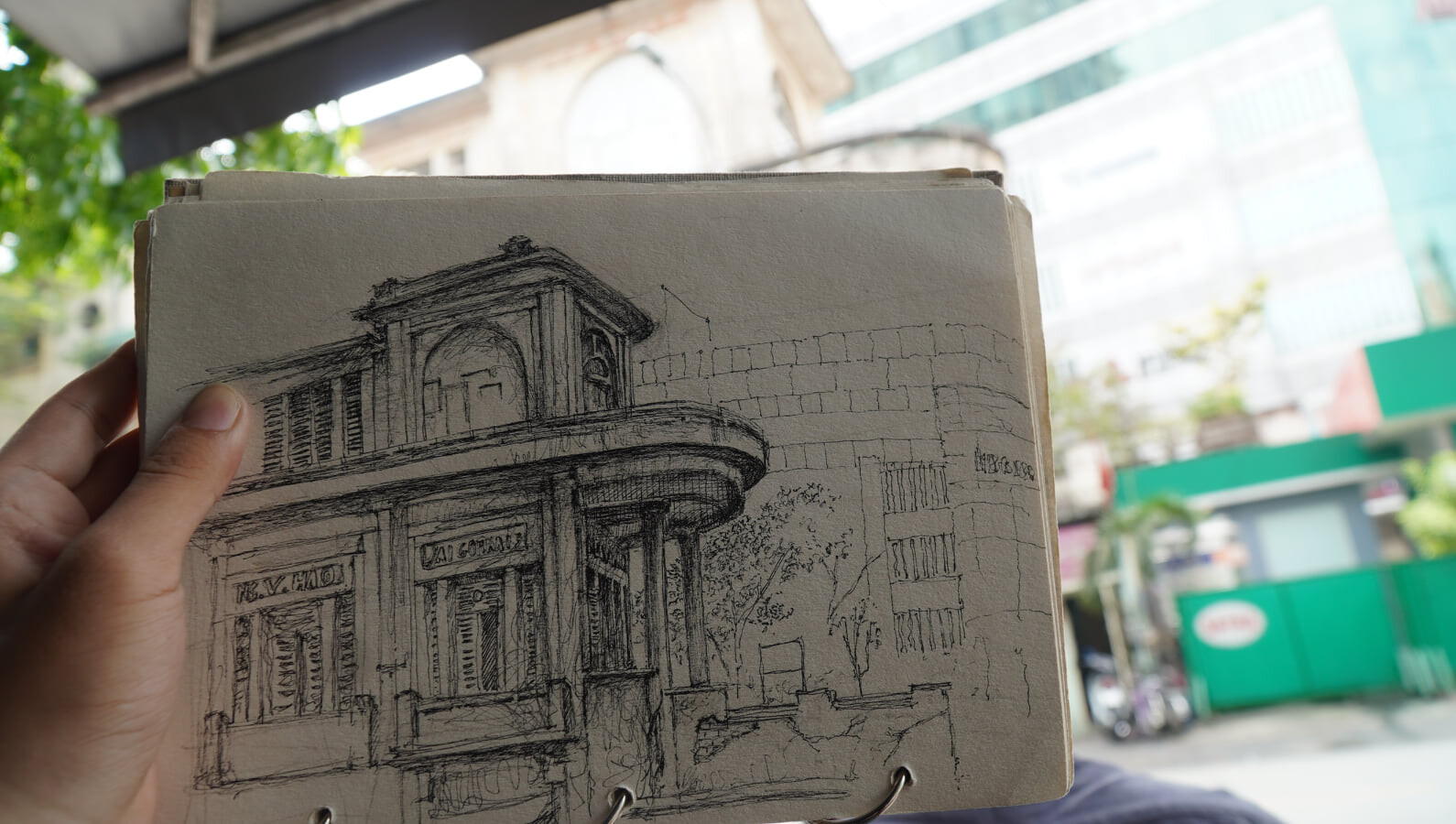 ArtStation Sketching Nguyen Van Hao Building VietNam Ký họa biệt