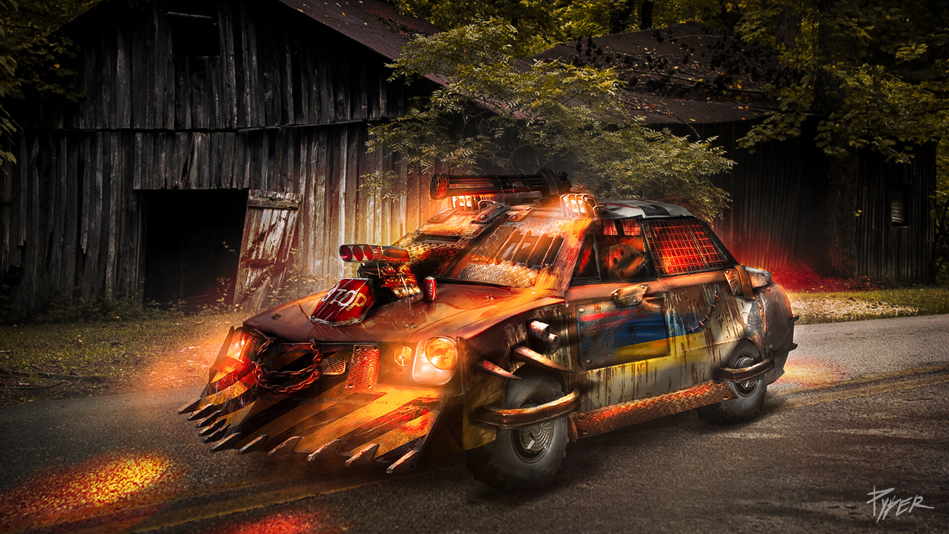 ArtStation Zombie Car Adobe