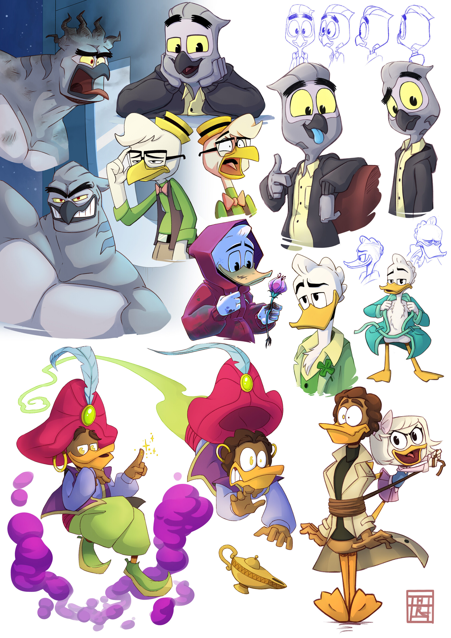 Artstation Ducktales2017 Characters Fanart