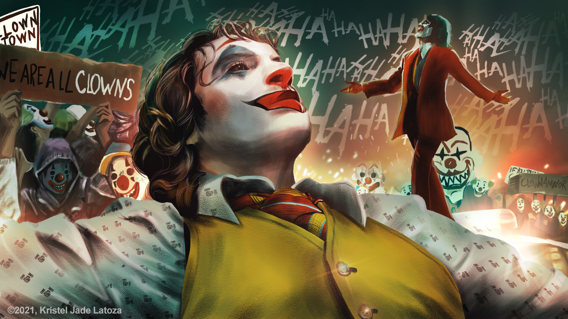 ArtStation - Joker 2019: Clown City Put On A Happy Face