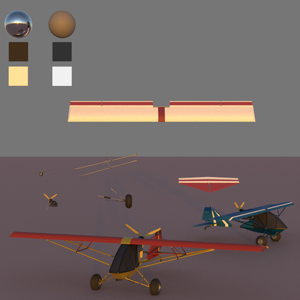 Example of lookdev - Planes