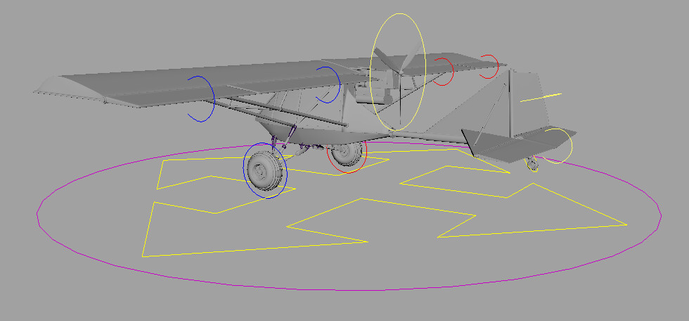 Rigging in Maya viewport