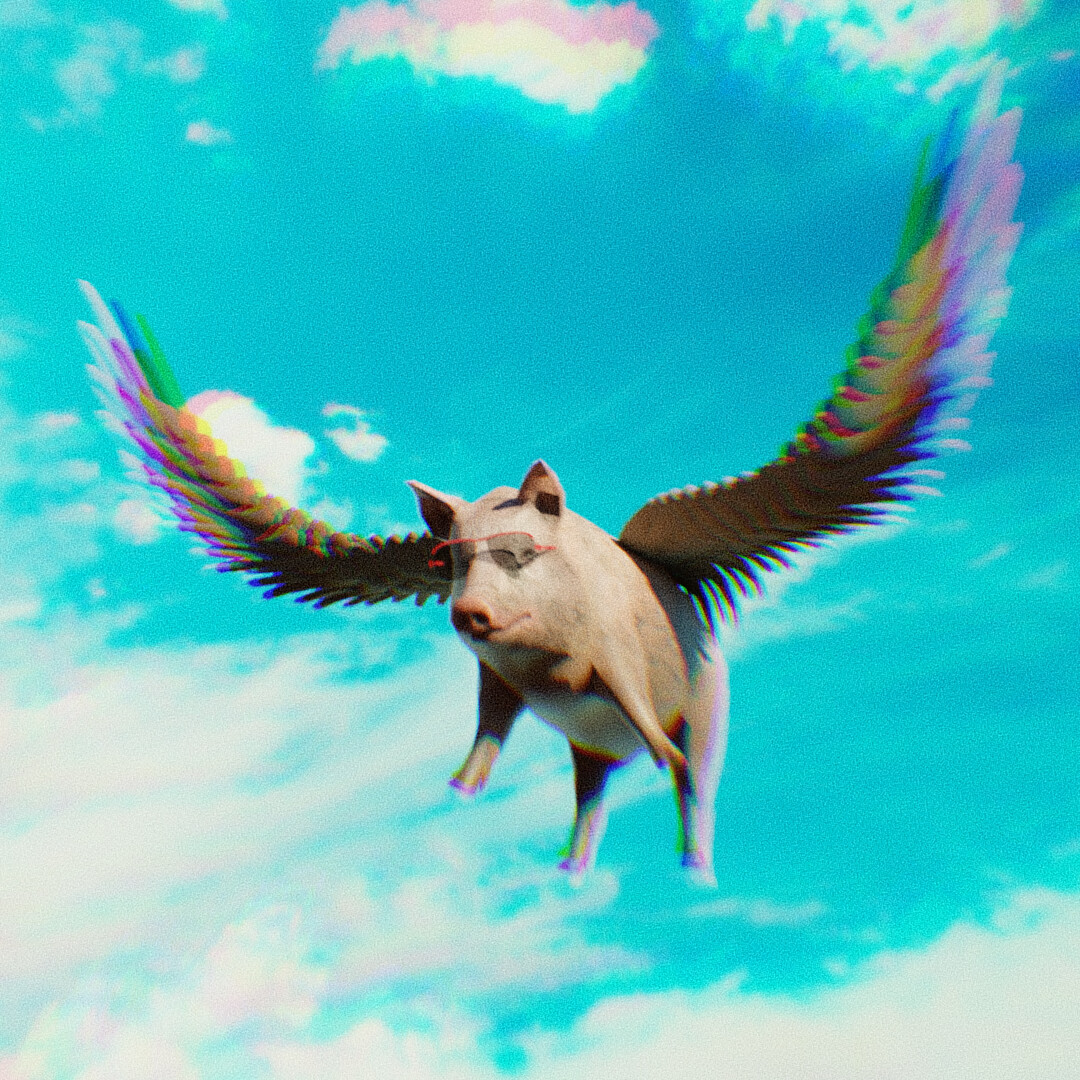 ArtStation Flying pig