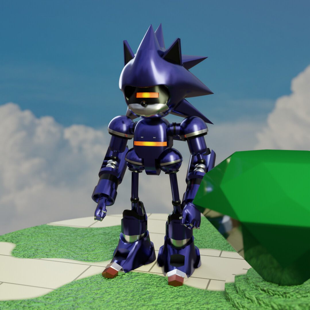 ArtStation - Mecha Sonic (Sonic 3 and Knuckles)