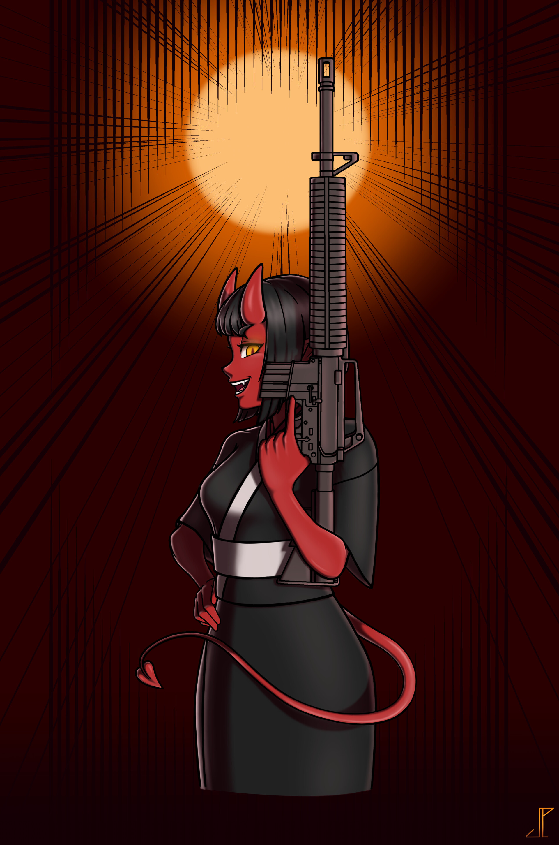 ArtStation DEADBOLT fan art Maiden, again, again