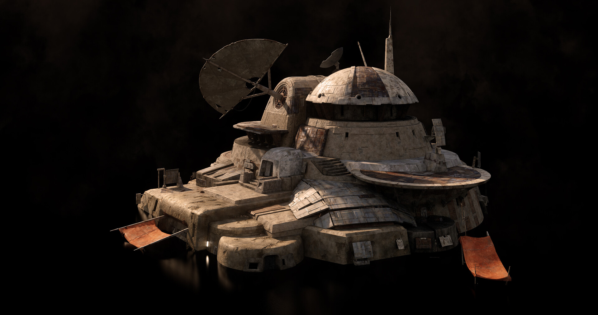 Kitbash3d_-_Outpost. Империя Амарр корабли. P.T.O. IV: Pacific Theater of Operations.