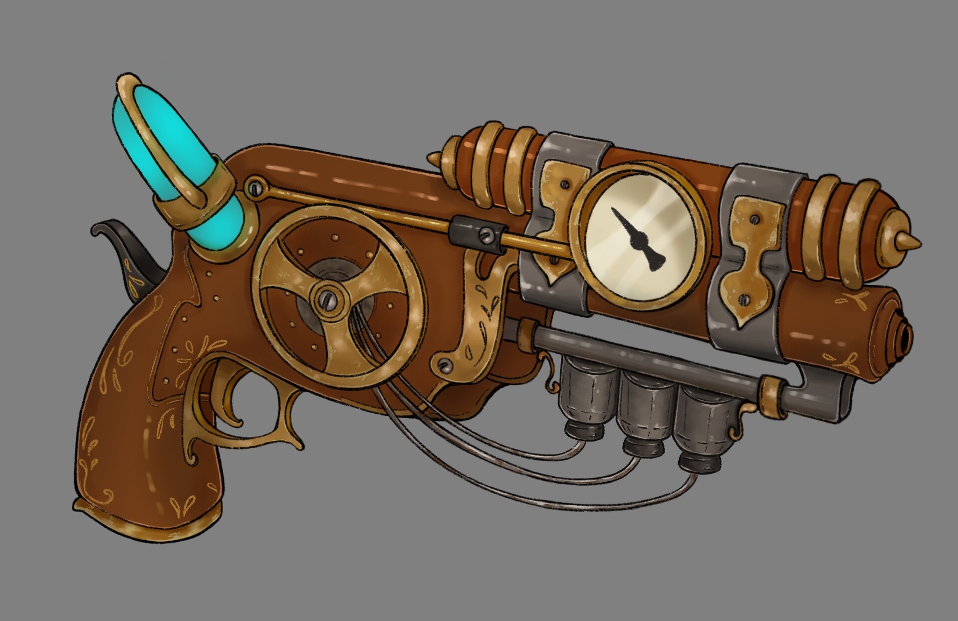 ArtStation - Steampunk Pistol