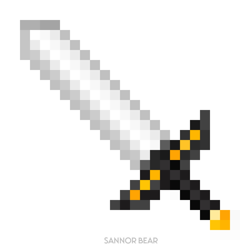 ArtStation - Basic Pixel Art Sword.