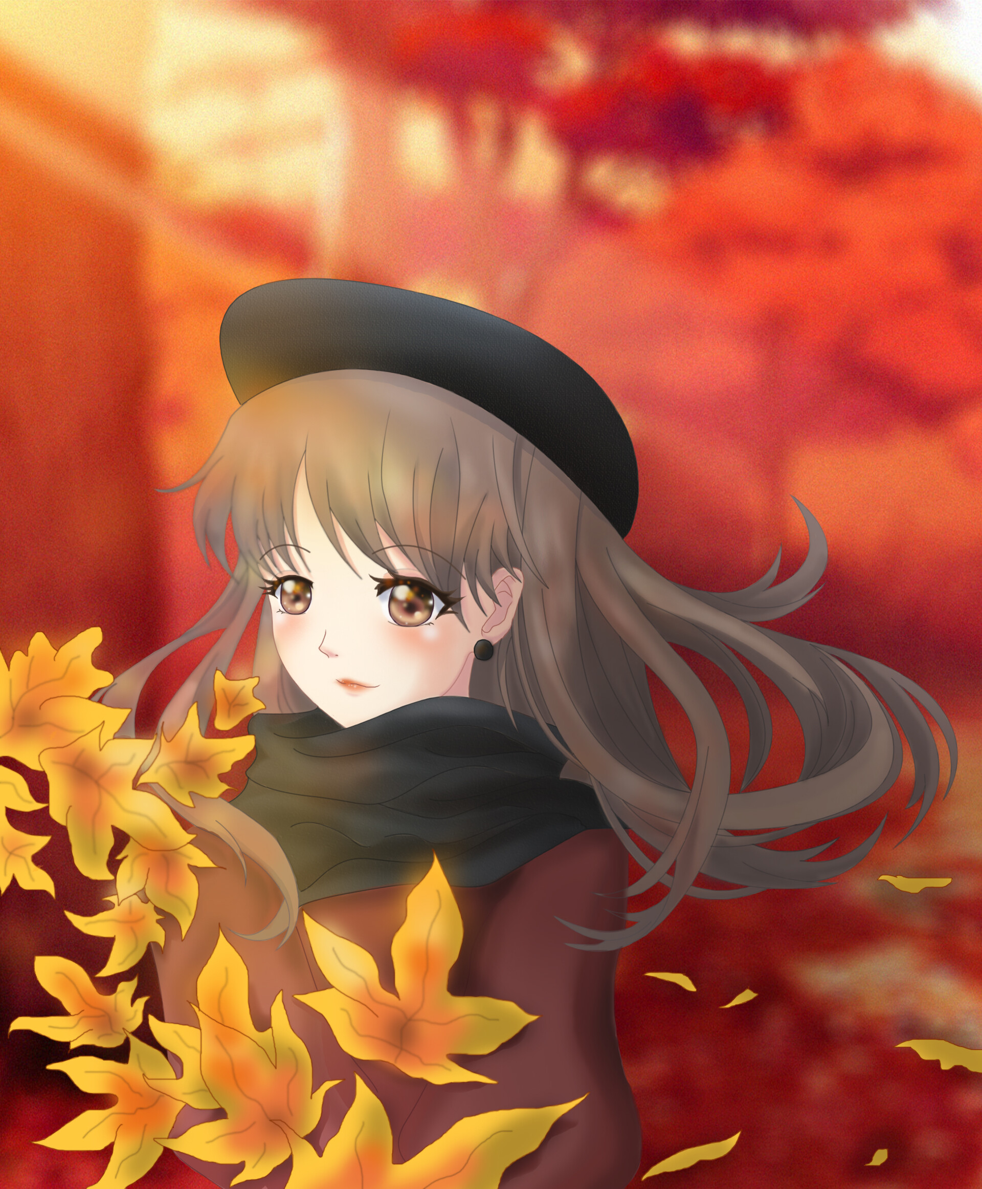 Anime autumn scenery Wallpapers Download | MobCup