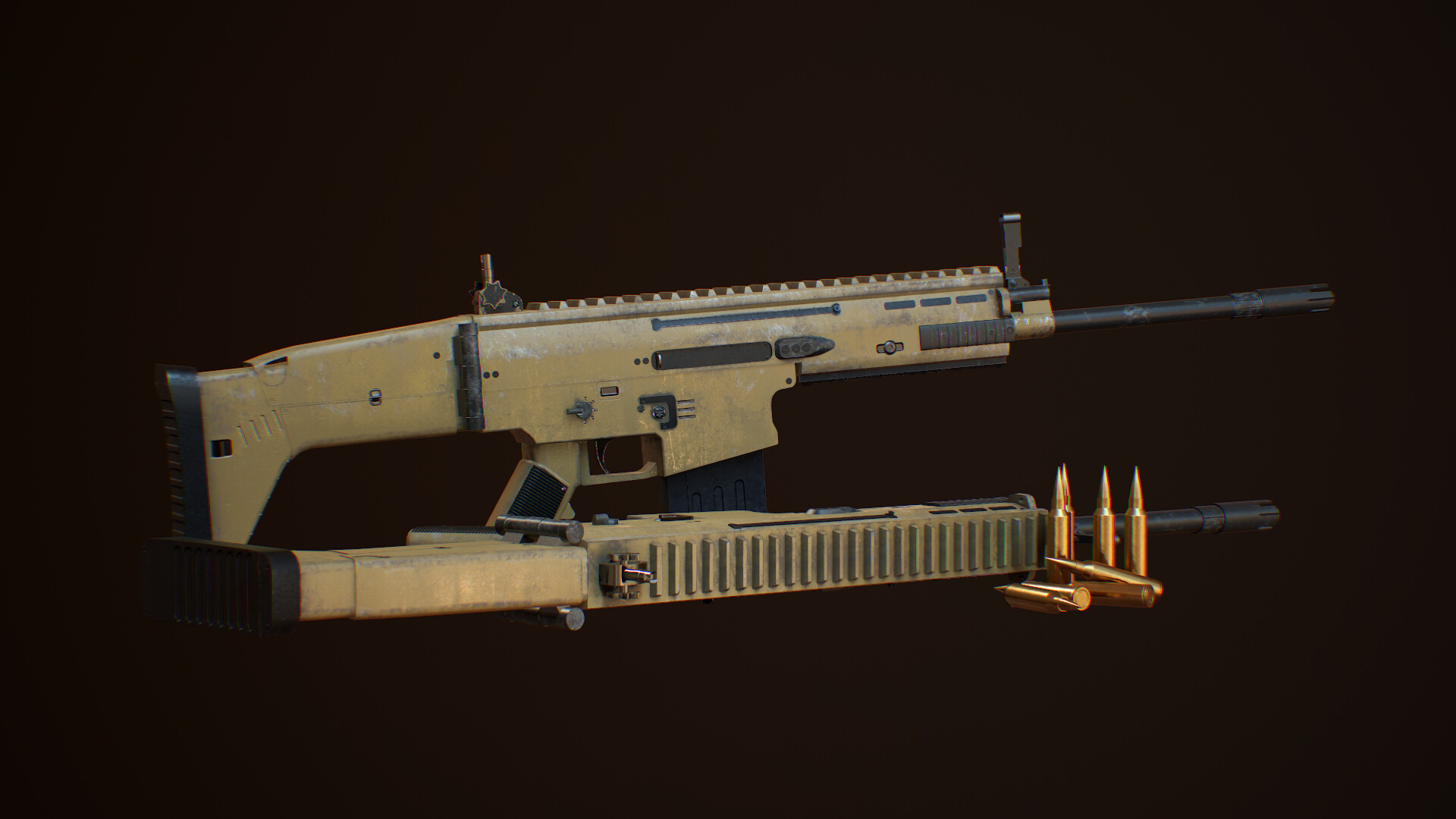Artstation Weapon Scar L Modeling And Texturing