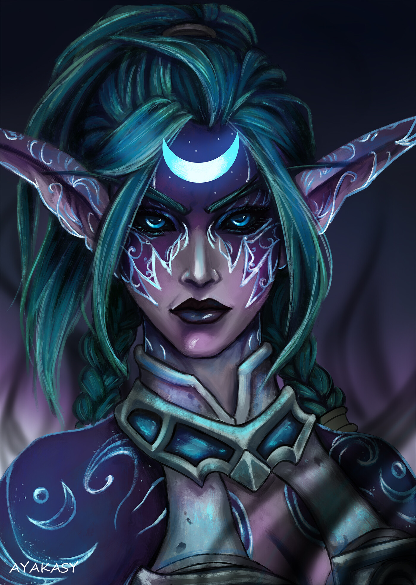 ArtStation - Tyrande Whisperwind Night Warrior